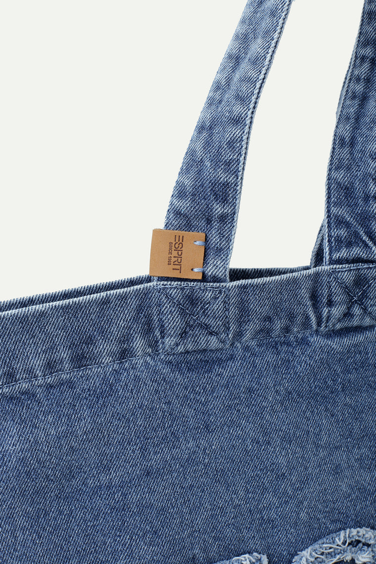 ESPRIT DENIM TOTE BAG-NAVY