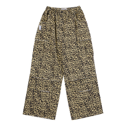 NEUTRAL SOCIETY DETACHABLE CARGO PANTS-LEOPARD