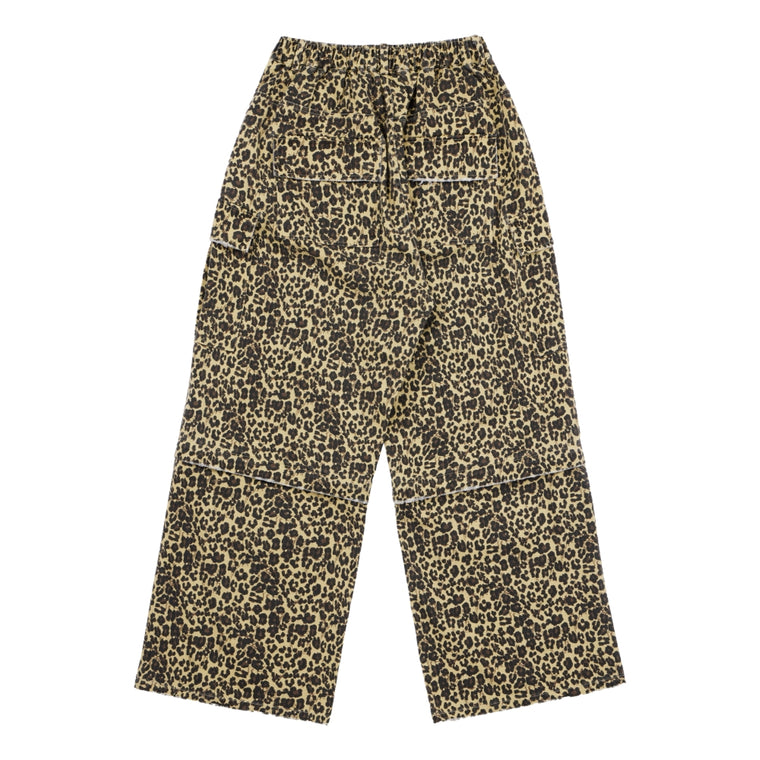 NEUTRAL SOCIETY DETACHABLE CARGO PANTS-LEOPARD