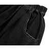 NEUTRAL SOCIETY DETACHABLE DENIM SKIRT-BLACK DENIM