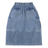 NEUTRAL SOCIETY DETACHABLE DENIM SKIRT-BLUE DENIM