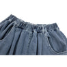 NEUTRAL SOCIETY DETACHABLE DENIM SKIRT-BLUE DENIM