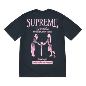 SUPREME DEVOTION TEE-NAVY