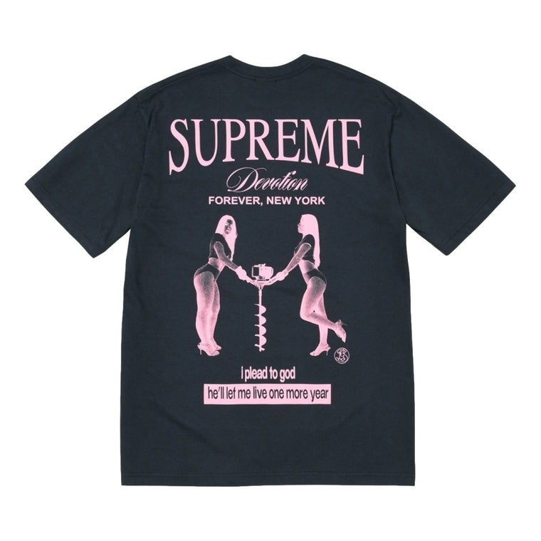 SUPREME DEVOTION TEE-NAVY