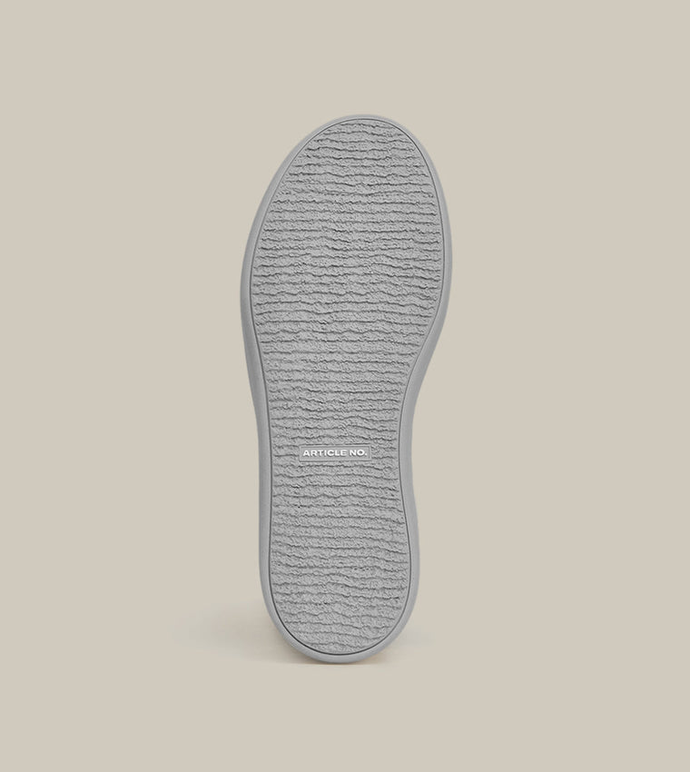 ARTICLE NO. DISTORTED FLORAL BURGER MULE-WHITE/GREY