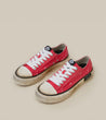 ARTICLE NO. DISTRESSED LOW-TOP SNEAKERS-RED DIRT