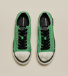 ARTICLE NO. DISTRESSED LOW-TOP SNEAKERS-GREEN DIRT