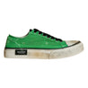 ARTICLE NO. DISTRESSED LOW-TOP SNEAKERS-GREEN DIRT