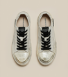 ARTICLE NO. DISTRESSED LOW-TOP SNEAKERS-WHITE DIRTS