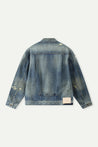 ESPRIT DISTRESSED OVERSIZED DENIM JACKET-BLUE
