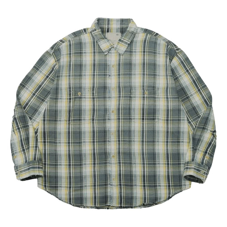 MADNESS DOBBY FLUFFY WORKSHIRT (MADE IN JAPAN)-GREY