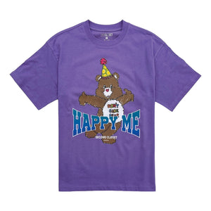 2ND CLOSET DON’T CARE BEAR HAND SKETCH T-SHIRT-PURPLE