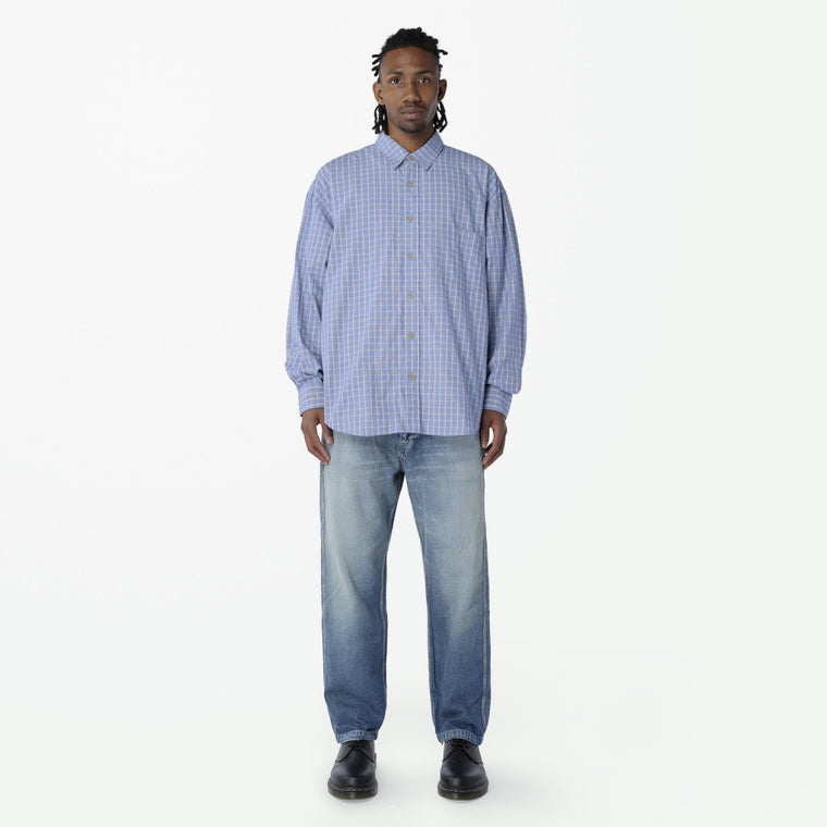 MADNESS DOUBLE WASHER TPW BD SHIRT(MADE IN JAPAN)-BLUE