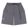 A[S]USL DOUBLE ZIPPER POCKETS SHORTS-GREY