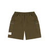 A[S]USL DOUBLE ZIPPER POCKETS SHORTS-OLIVE