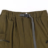 A[S]USL DOUBLE ZIPPER POCKETS SHORTS-OLIVE