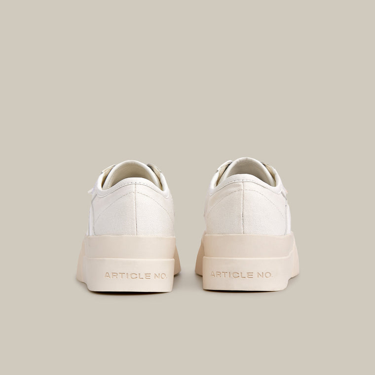 ARTICLE NO. DOWNTOWN LOGO LOW-TOP SNEAKERS-WHITE
