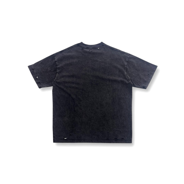 2ND CLOSET DRAGON BALL DESTROY WASHED PRINTED T-SHIRT-BLACK