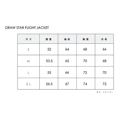 PHANTACI DRAW STAR FLIGHT JACKET-PURPLE
