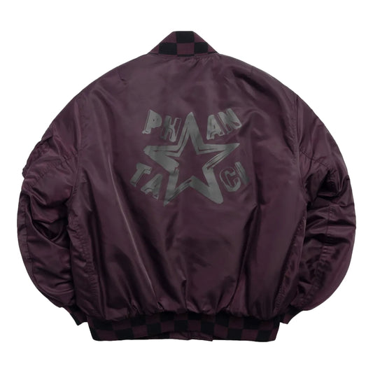 PHANTACI DRAW STAR FLIGHT JACKET-PURPLE