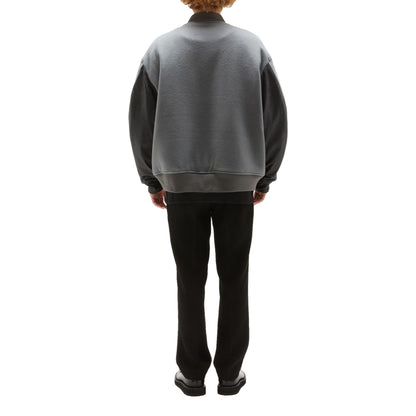 N.HOOLYWOOD DROP SHOULDER BOMBER JACKET-CHARCOAL