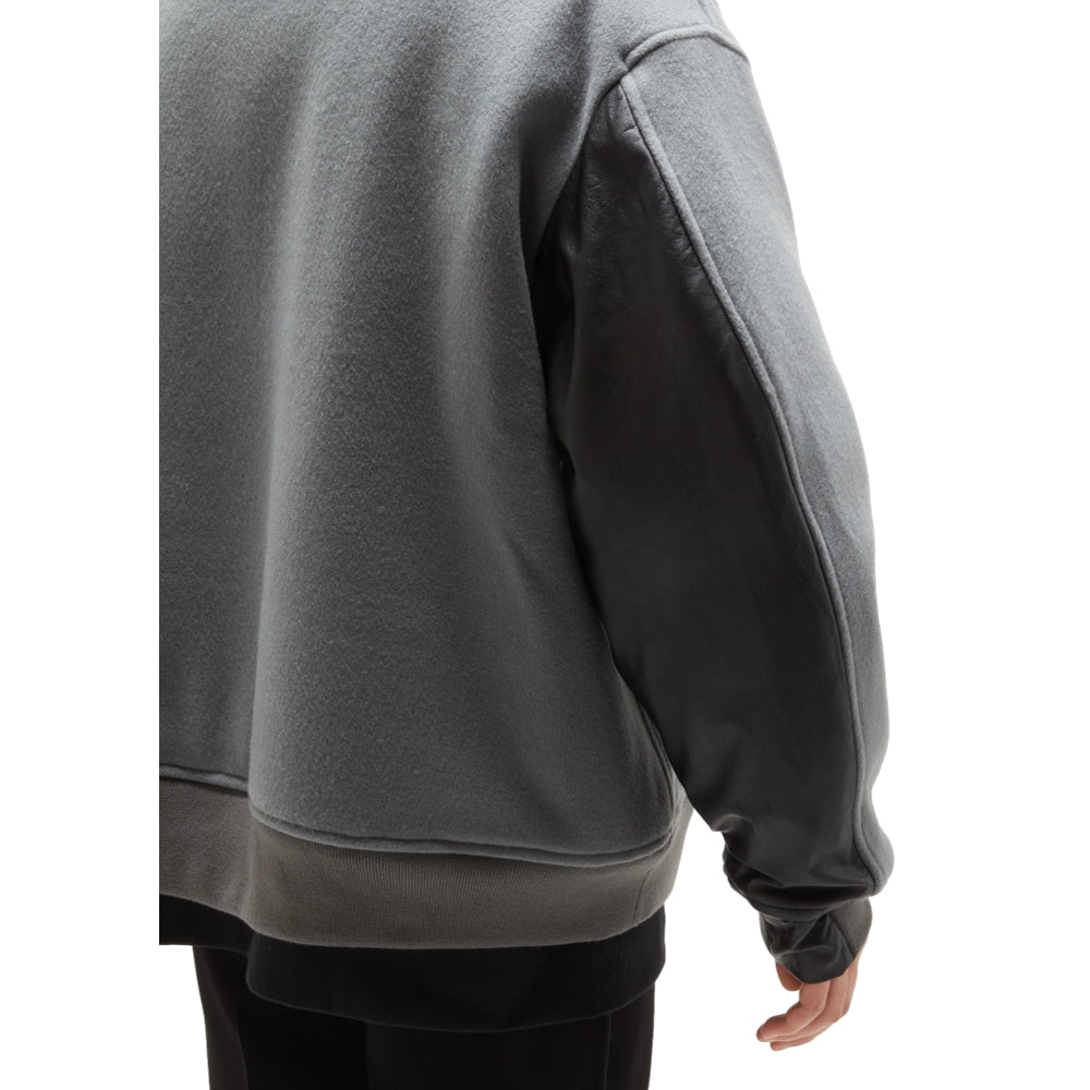 N.HOOLYWOOD DROP SHOULDER BOMBER JACKET-CHARCOAL