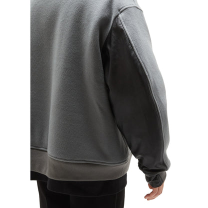 N.HOOLYWOOD DROP SHOULDER BOMBER JACKET-CHARCOAL