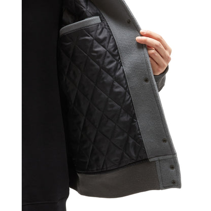 N.HOOLYWOOD DROP SHOULDER BOMBER JACKET-CHARCOAL