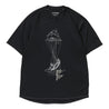 AND WANDER DRY JERSEY SS PRINT TEE-BLACK