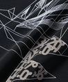 AND WANDER DRY JERSEY SS PRINT TEE-BLACK