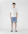 AND WANDER DRY JERSEY SS PRINT TEE-WHITE