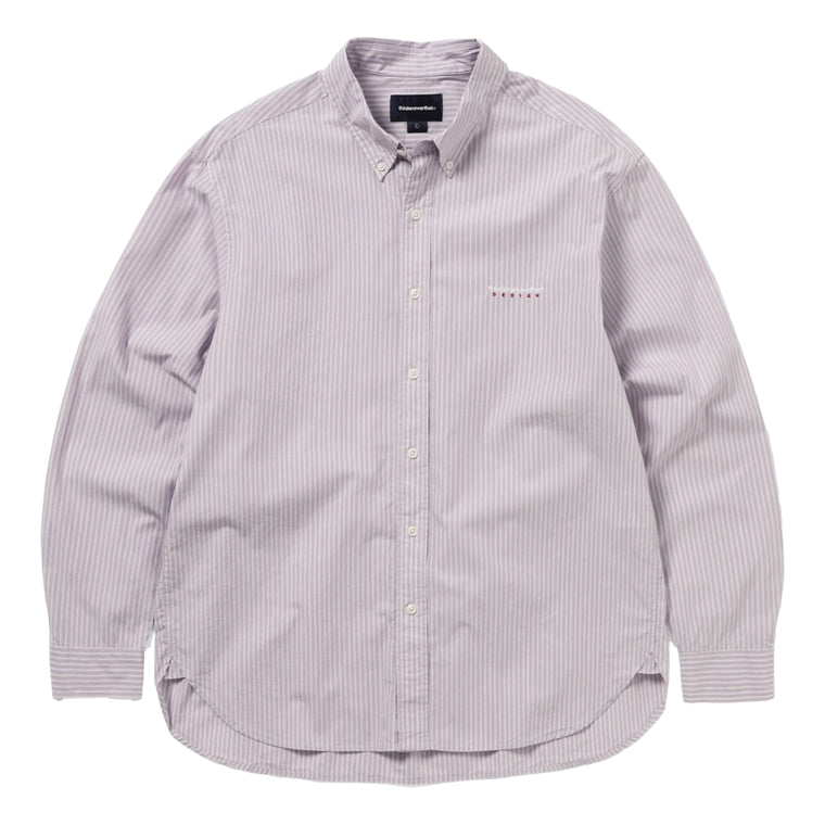 THIS IS NEVER THAT DSN STRIPED SHIRT-LILAC