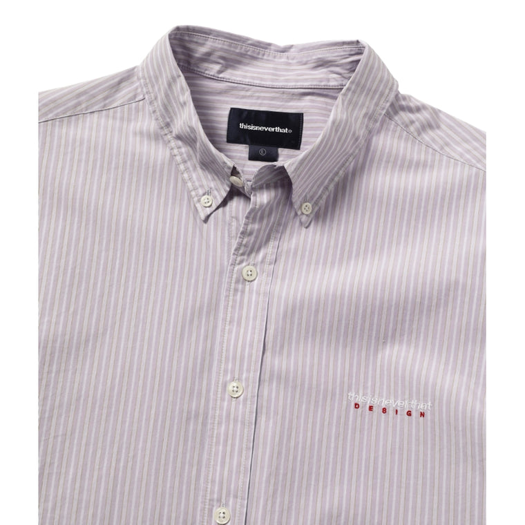 THIS IS NEVER THAT DSN STRIPED SHIRT-LILAC