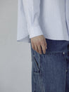THIS IS NEVER THAT DSN STRIPED SHIRT-WHITE