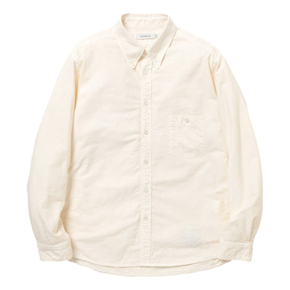 NONNATIVE DWELLER B.D. SHIRT COTTON OXFORD OVERDYED-IVORY