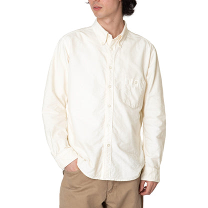 NONNATIVE DWELLER B.D. SHIRT COTTON OXFORD OVERDYED-IVORY