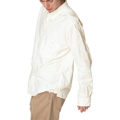 NONNATIVE DWELLER B.D. SHIRT COTTON OXFORD OVERDYED-IVORY