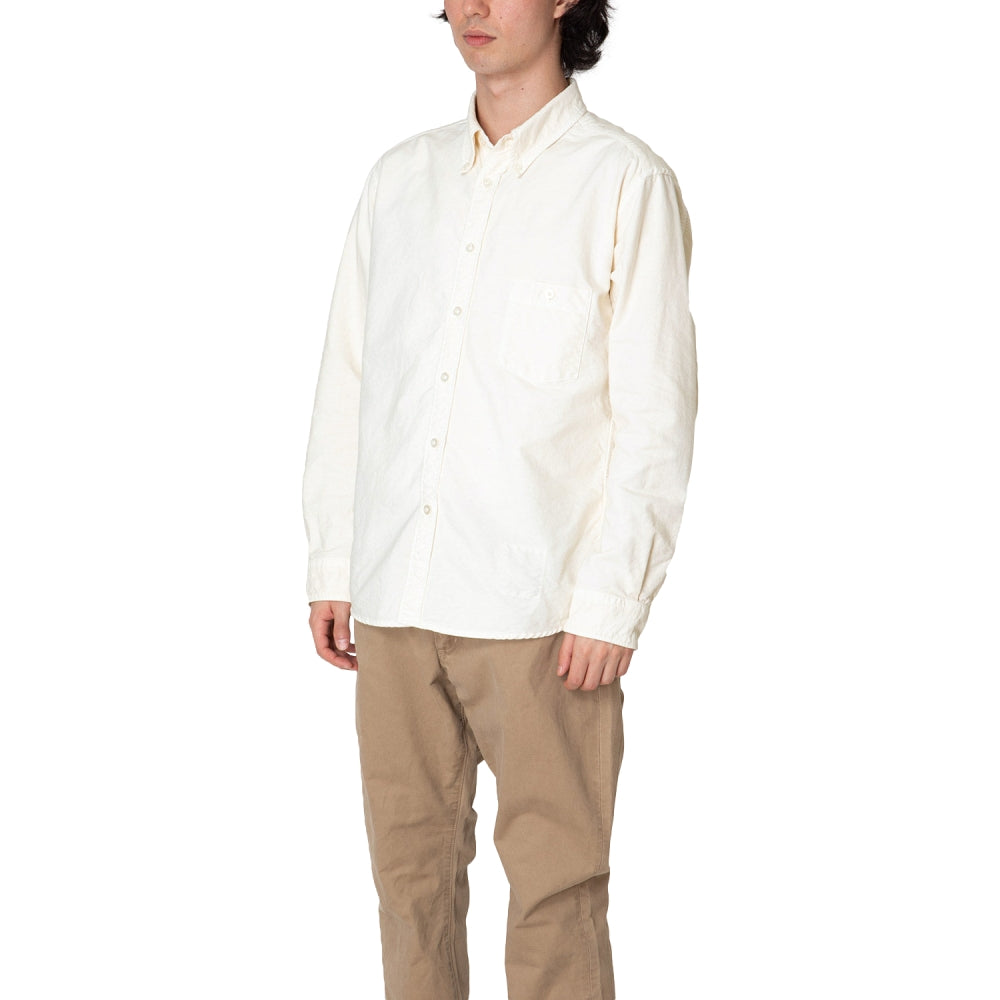 NONNATIVE DWELLER B.D. SHIRT COTTON OXFORD OVERDYED-IVORY
