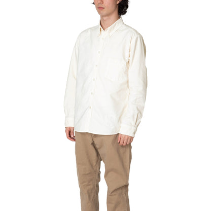 NONNATIVE DWELLER B.D. SHIRT COTTON OXFORD OVERDYED-IVORY