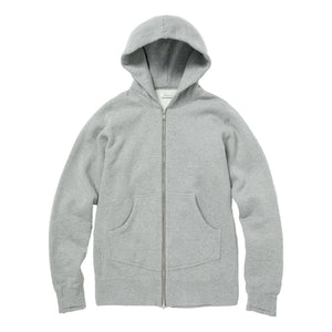 NONNATIVE DWELLER FULL ZIP HOODY COTTON SWEAT-GREY