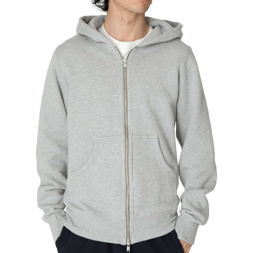 NONNATIVE DWELLER FULL ZIP HOODY COTTON SWEAT-GREY
