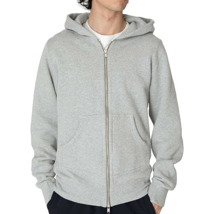 NONNATIVE DWELLER FULL ZIP HOODY COTTON SWEAT-GREY