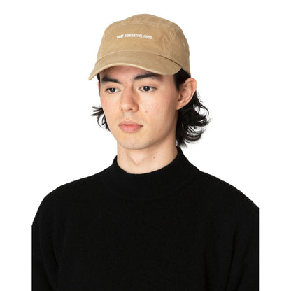 NONNATIVE DWELLER JET CAP COTTON TWILL OVERYED "THAT NONNATIVE PROD"-BEIGE
