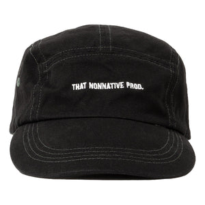 NONNATIVE DWELLER JET CAP COTTON TWILL OVERYED "THAT NONNATIVE PROD"-BLACK