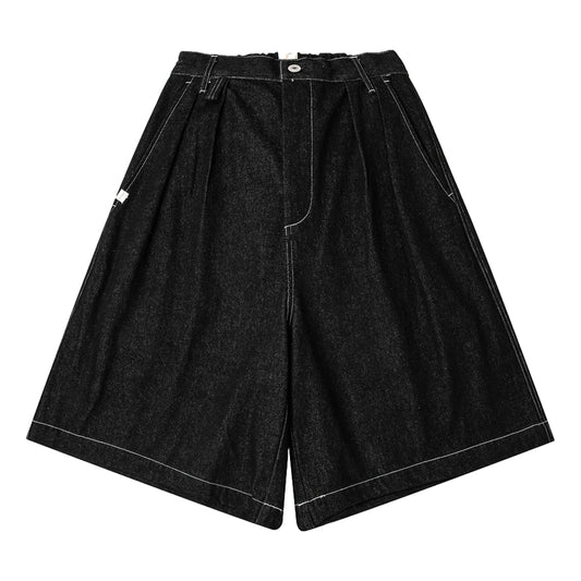 A[S]USL DENIM SIGNATURE SHORTS-BLACK DENIM