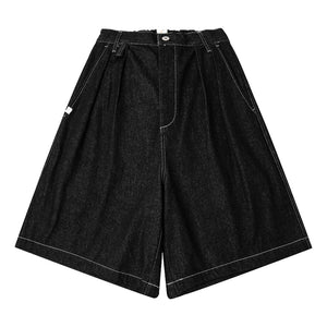 A[S]USL DENIM SIGNATURE SHORTS-BLACK DENIM
