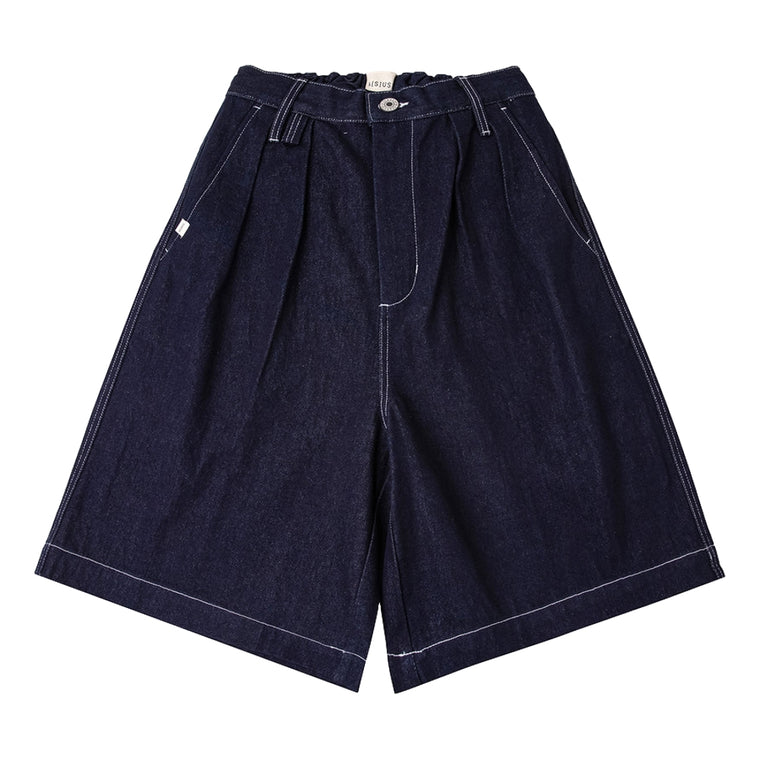 A[S]USL DENIM SIGNATURE SHORTS-BLUE DENIM