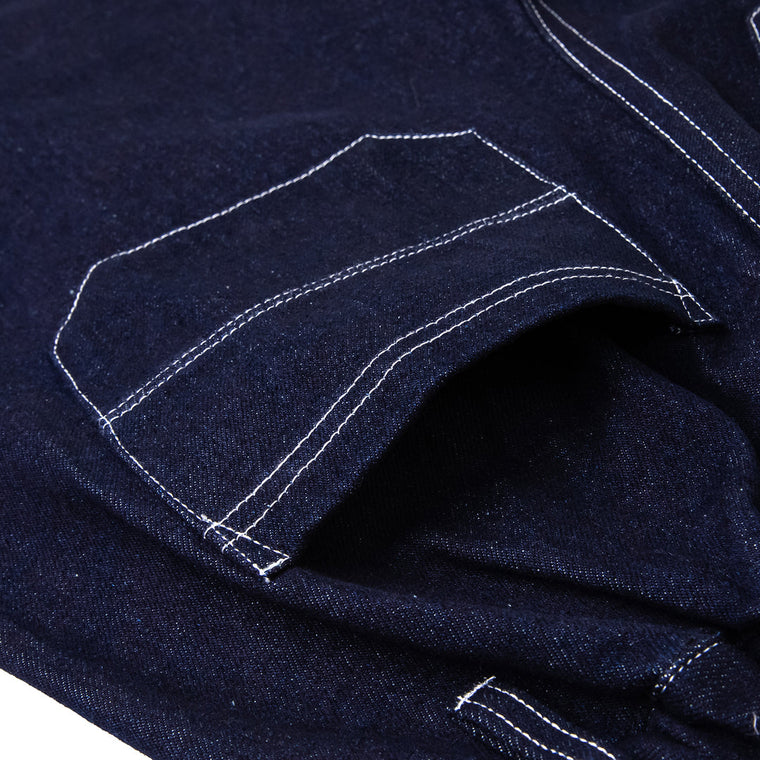 A[S]USL DENIM SIGNATURE SHORTS-BLUE DENIM