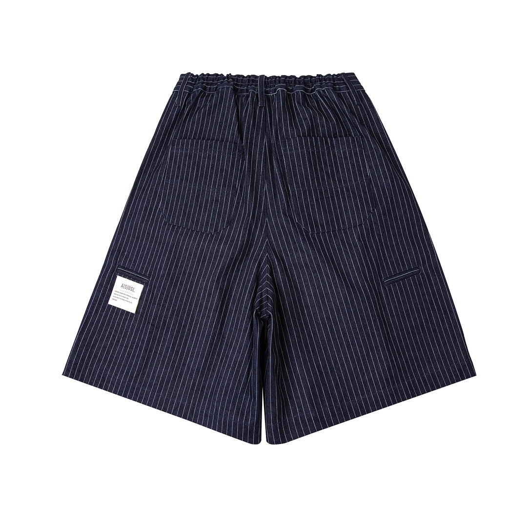 A[S]USL DENIM SIGNATURE SHORTS-DENIM STRIPES