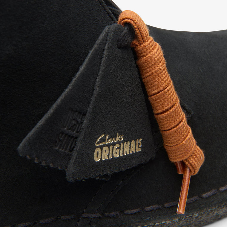 CLARKS ORIGINAL DESERT BOOT-BLACK SUEDE